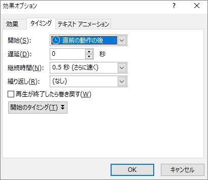 パワーポイント　アニメーション　繰り返し23