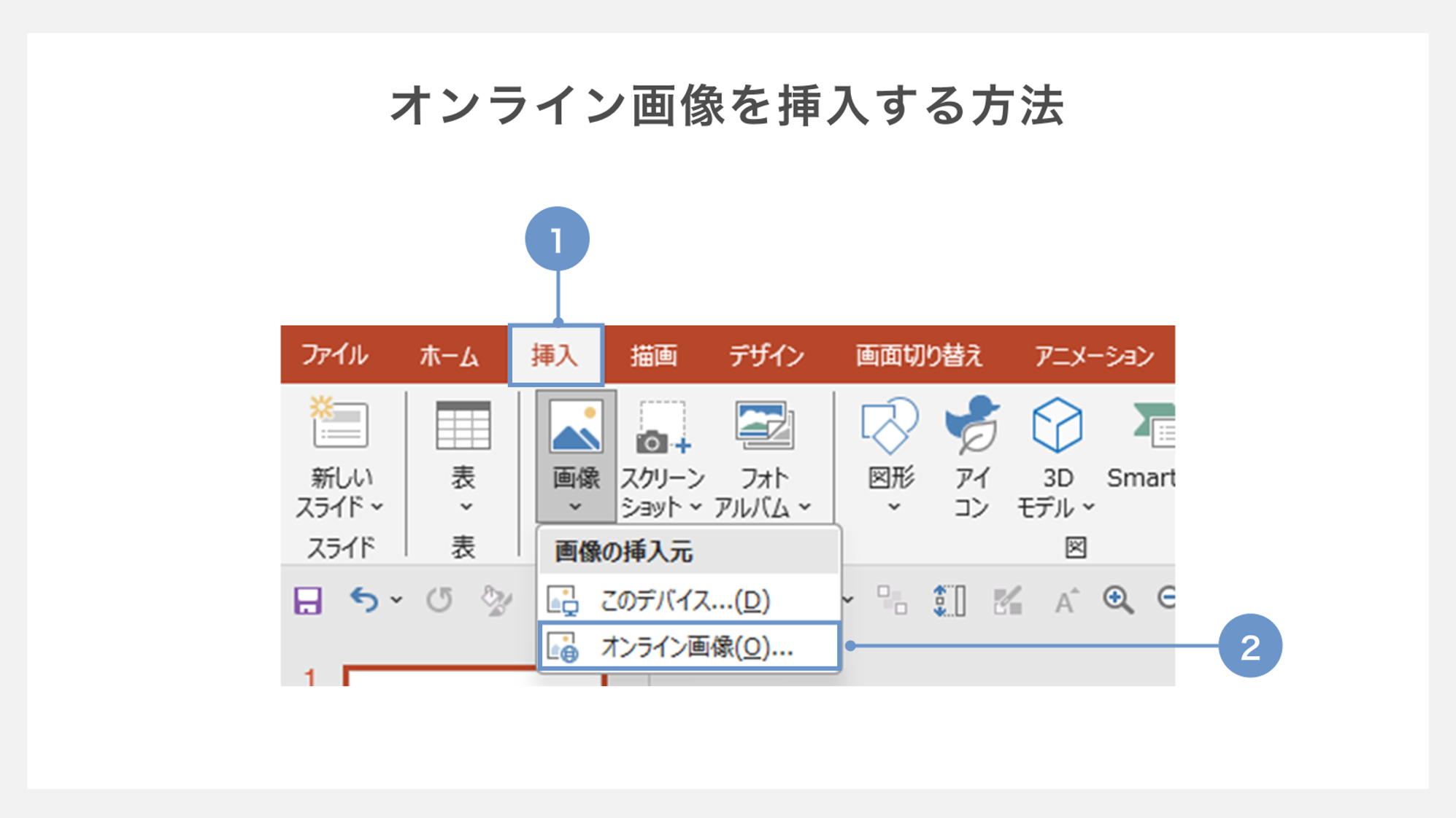 オンライン画像を挿入する方法
