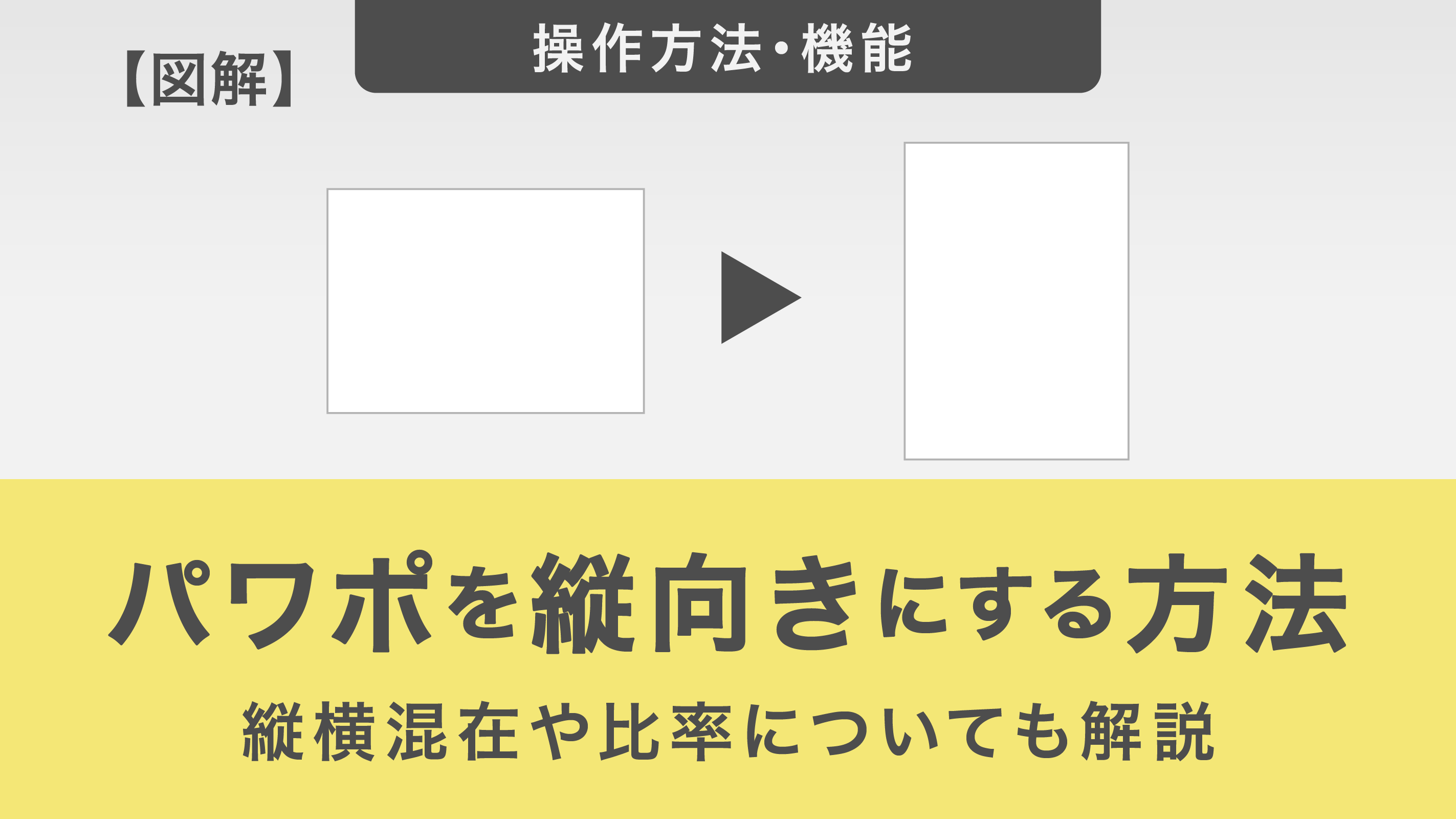 【図解】パワーポイントを縦向きにする方法とは？縦横混在や比率についても解説