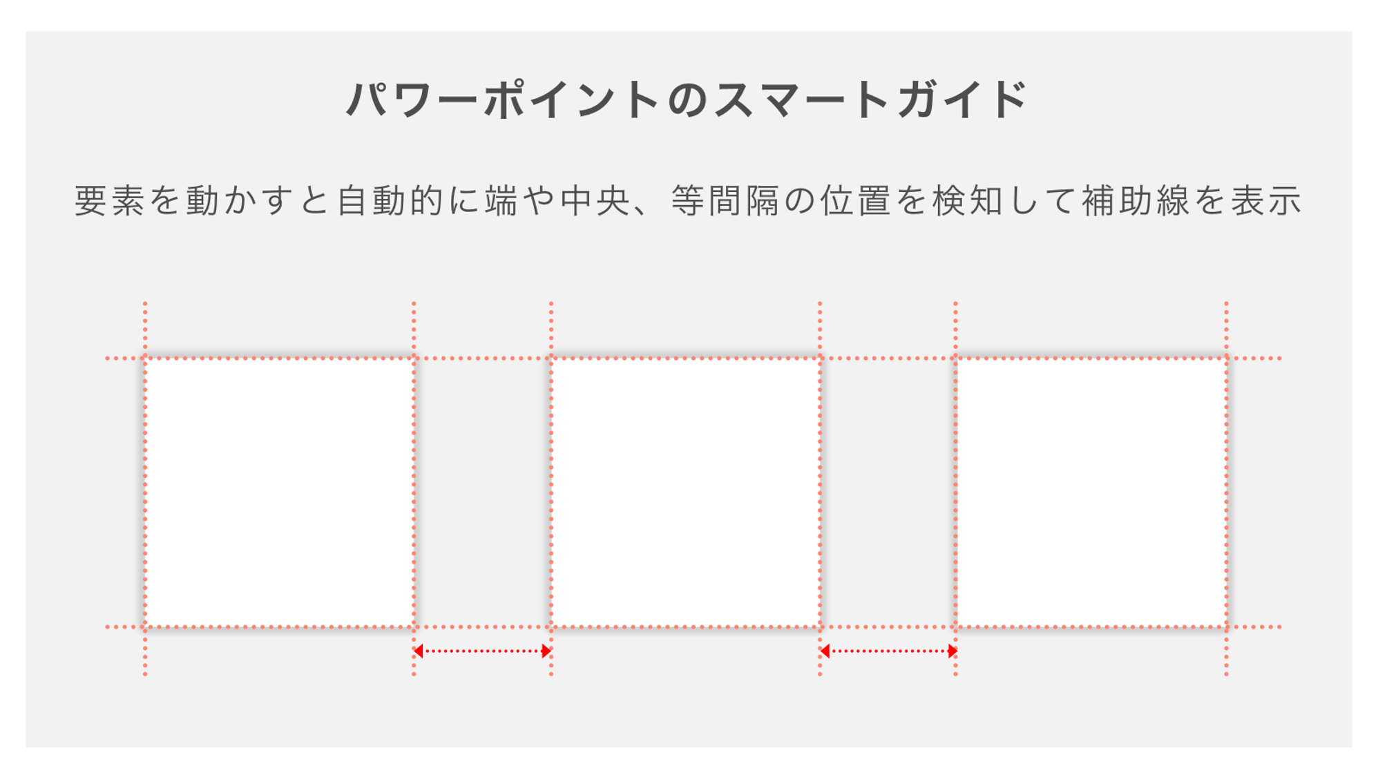 パワーポイントのスマートガイド