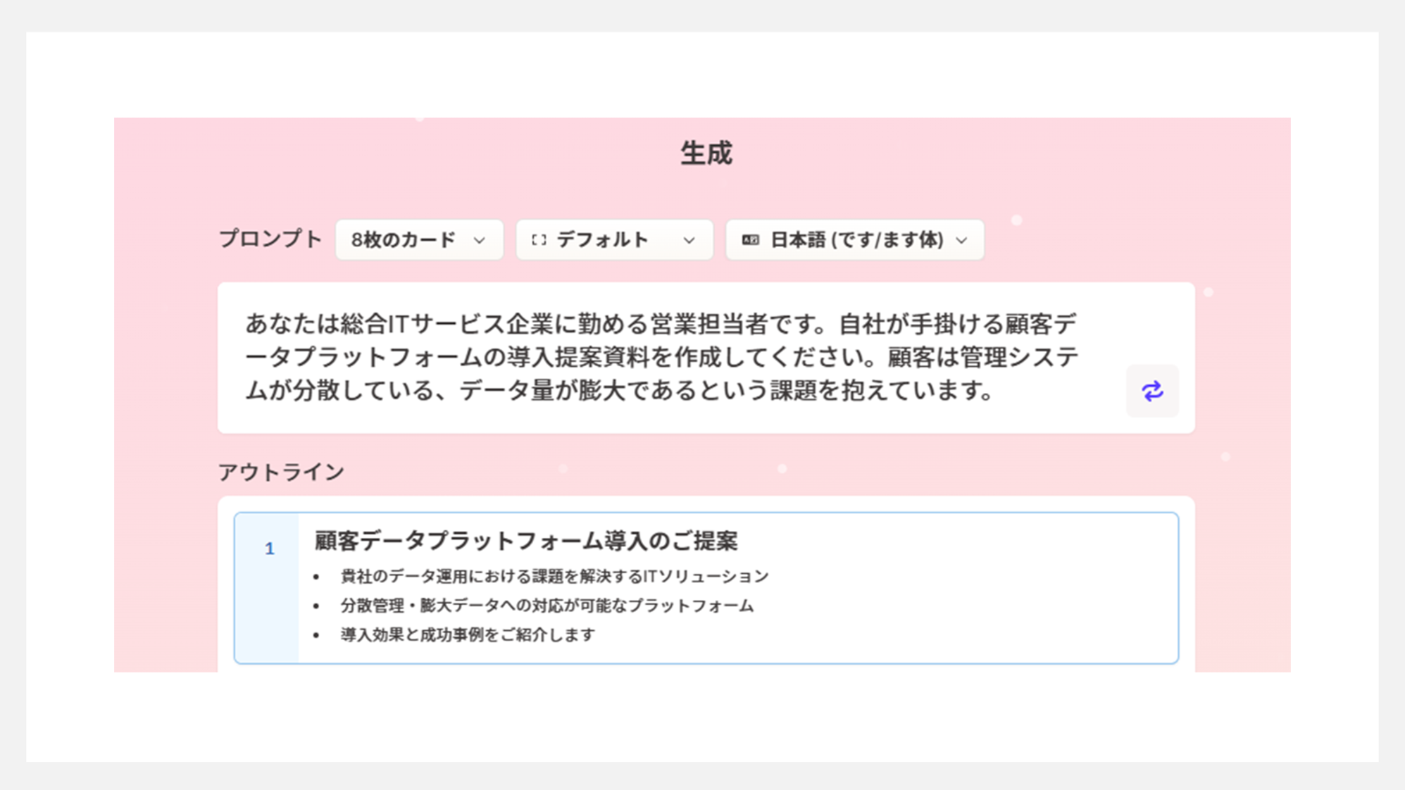 gamma_プロンプト